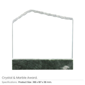 Crystal and Marble Awards in Fiber Hardboard Box