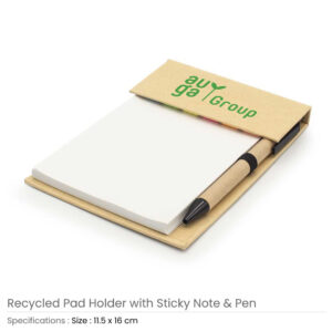 Notepad with Sticky Note and Pen