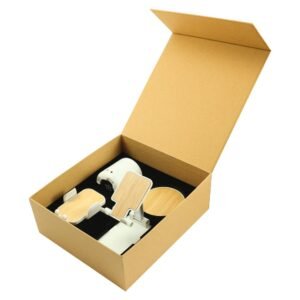 Promotional Tech Gift Sets | Brown Cardboard Gift Box