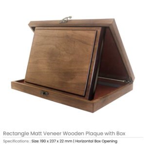 Horizontal Wooden Plaque with Box