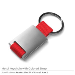 Promotional Metal Keychain with Strap