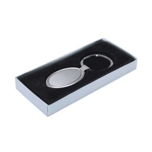 Oval Shape Metal Keychain