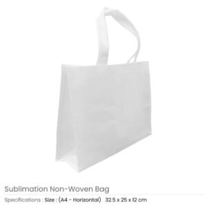 Non Woven White Landscape Shopping Bags
