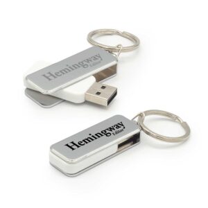 Metal Swivel USB with Key Holder