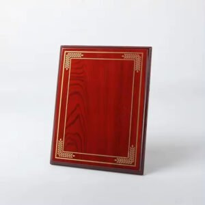 Engraved Wooden Plaque With Wooden Box