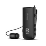 a black device with a cord