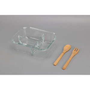 Glass Lunch Box with Bamboo Cutlery | CORNETO-Hans Larsen