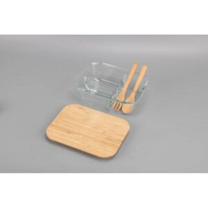 Glass Lunch Box with Bamboo Cutlery | CORNETO-Hans Larsen