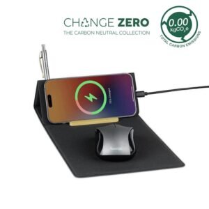 Wireless Mousepad & Desk Organizer | PU 15W Balance Change Zero Recycled