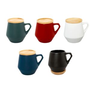 SEVILLA-eco-neutral Ceramic Mug with Bamboo Lid