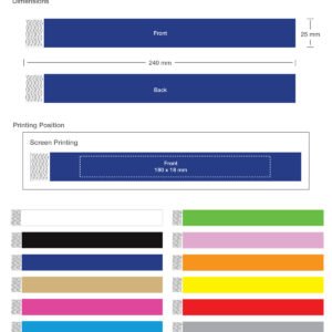 Tyvek Wristbands Waterproof Adjustable Adhesive