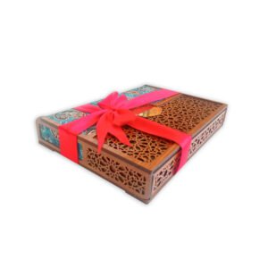 Salted Saffron Roasted Nuts in Wooden Gift Box
