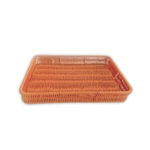 Rattan Fruit Vegetable Woven Tray Basket | Braided Food Basket