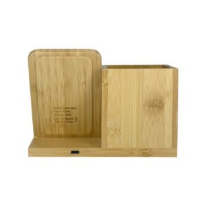 HMW 12 Bamboo Wireless Charger Pen Holders | Bamboo Pen Stand