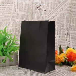 Kraft Paper Bag With Handle White | Kraft Paper Gift Bags with Handles | Paper for Wedding Candy Favor Bag