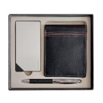 Gift set for men | Office Gifts for men boss Set of Wallet, Power Bank, Metal Pen