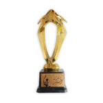 Golden Star Trophy Fine Finish | Plastic Trophy Awards with Base for Part | Competition Decoration Gift Awards