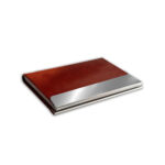Pocket Sized Leather Business Card Holder | Case with Magnetic Closure for Men & Women