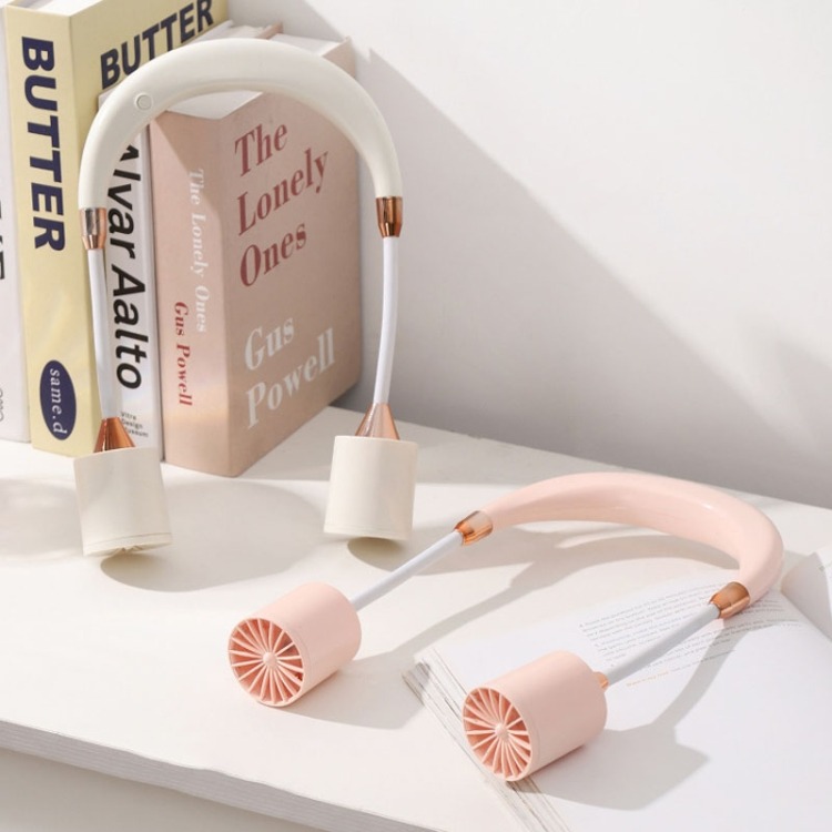 2 USB Rechargeable Personal Fan | Neck Air Conditioner, 360° Cooling Wearable Fan