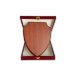 Wooden Plaque with Gold Plate