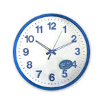 Silent Non-ticking Wall Clock Modern Style | Round Decorative Bedroom Office Study Room Kitchen Wall Clock-Blue