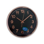 Silent Non-ticking Wall Clock Modern Style | Round Decorative Bedroom Office Study Room Kitchen Wall Clock-Black Golden