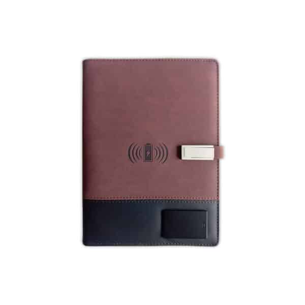 Hi-Tech Portfolio Powerbank B | Executive with Wireless Charging Organizer | Notebook