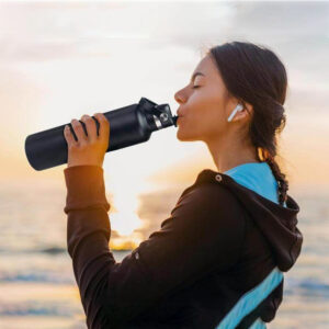 CERVO | Hans Larsen | Vacuum Bottle with Sports Lid | Stainless Steel Vacuum Bottle | Drinkwares