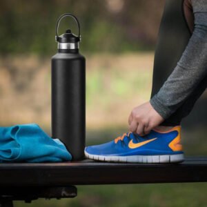 CERVO | Hans Larsen | Vacuum Bottle with Sports Lid | Stainless Steel Vacuum Bottle | Drinkwares