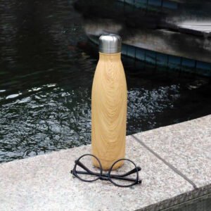 GEYER | Hans Larsen | Stainless Wood Print Water Bottle | Drinkware