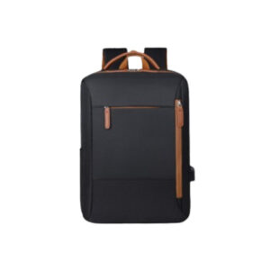 Men Backpack Black 201 with USB Charging Port