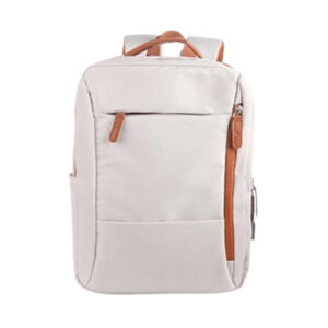 Men Backpack Cream with USB Charging Port