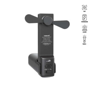 4-in-1 Fan Powerbank Safety Alarm & Torch | ZEPHYR | @memorii